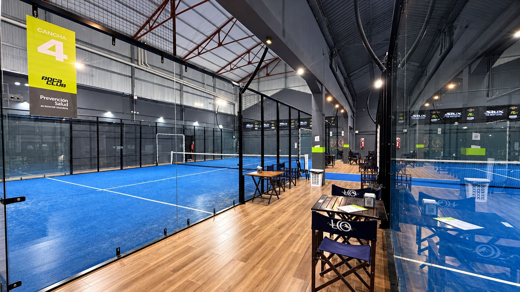 Canchas de pádel de blindex